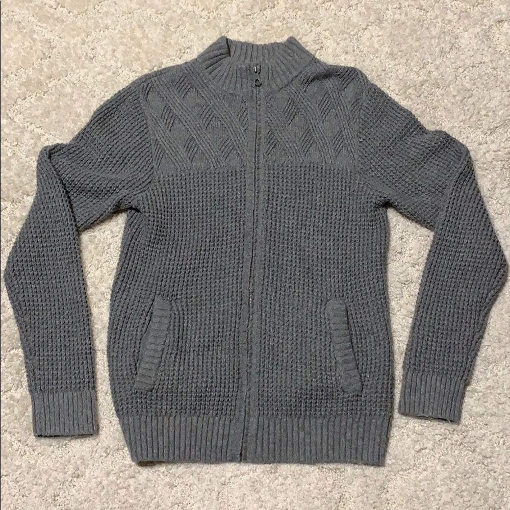 Men’s Medium Marc Anthony Full Zip Gray Sweater